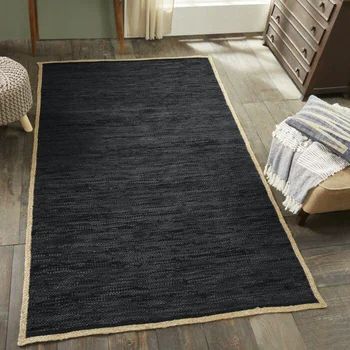 שטיח יוטה טבעי מלבן בעבודת יד רץ שטיח כפרי נראה קלוע אזור שטיחים שטיחים עבור הסלון