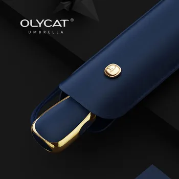 OLYCAT חדש אוטומטי מטריה נשים האולטרה אנטי UV שטוח שמשיות בנות Windproof השמשייה נייד נסיעות ברור מטריה
