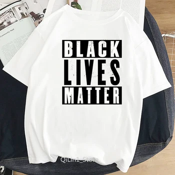 אותיות שחורות חייהם משנה הדפסת החולצה t נשים BLM טי מקסימום פעיל התנועה בגדים פאם ג ' ורג ' floyed אני לא יכול לנשום חולצת טי