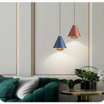 מודרני סקנדינבי מינימליסטי יצירתי תליון אור למעלה ולמטה התאמת מסעדה בר חד גוני השינה תאורה למטבח