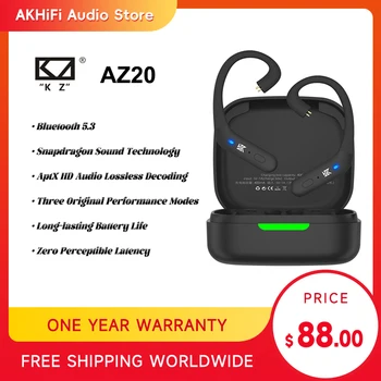KZ AZ20 אלחוטית לשדרג את האוזן לחבר כבל C PIN-Bluetooth תואם 5.3 Snapdragon נשמע טכנולוגיית aptX HD Audio