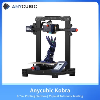 ANYCUBIC קוברה מדפסת 3D FDM מדפסות 3D אוטומטית פילוס גדול לבנות גודל ישירה מכבש הדפסת 3D עם פלטפורמה גמישה
