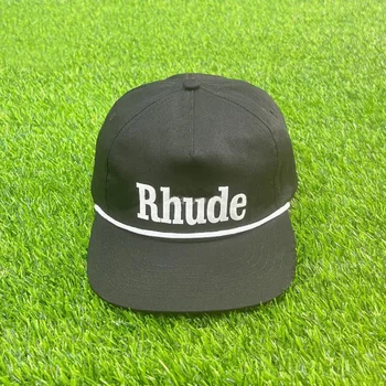 רקמת אותיות Rhude כובע בייסבול גברים, נשים, האיכות הטובה ביותר מתכוונן הכובע בתוך קטגוריה