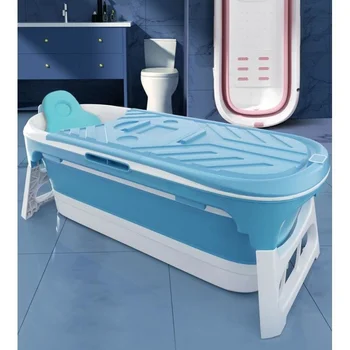 משק בית מבוגר נייד אמבטיות מתקפלות אמבטיה חדר אמבטיה למבוגרים אמבט עיסוי גוף מלא זיעה מהביל גדול מתקפל לתינוק אמבטיות