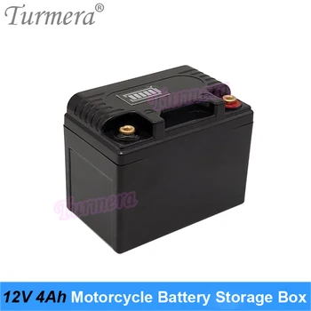 Turmera 12V 4Ah 5Ah אופנוע סוללה אחסון סוללה קופסה עם מחוון יכול להחזיק 10Piece 18650 או 5Piece 32700 סוללת Lifepo4