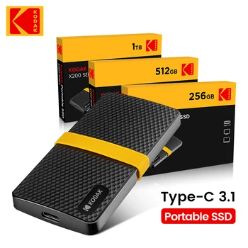 מקורי קודאק SSD כונן קשיח חיצוני 1TB 1.8 אינץ 512GB 256GB סוג C-USB 3.1 מהירות גבוהה דיסקים קשיחים חיצוניים 450MB/S עבור מחשב נייד