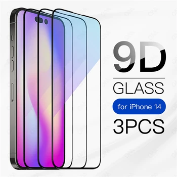 3PCS 9D זכוכית מחוסמת לאייפון 13 12 11 14 Pro מקס פלוס מיני מלא מגיני מסך לאייפון 6 7 8 סה 2020 הגנה סרט