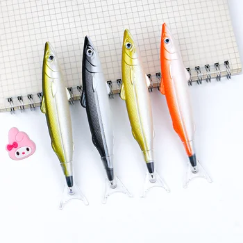 1PCS יצירתי חמוד דגים דוגמנות העט את הצורה משונה מקסים כלי כתיבה 5 מ 