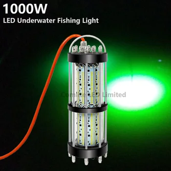 800W 5-15 מטר כבל 12VDC ירוק דיג לילה LED לפתות דייג על היאכטה דיג