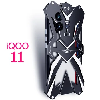 חדש מתכת פלדה מכונות תור הכבדות שריון אלומיניום טלפון Vivo Iqoo 11 Iqoo11 Pro מקרה כיסוי