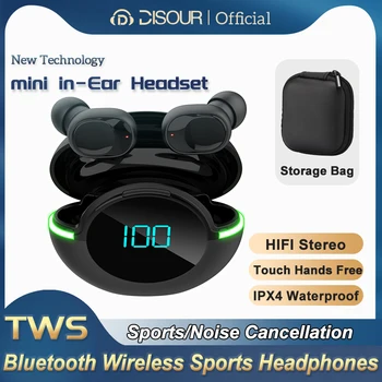 חדש TWS Mini Wireless אוזניות Bluetooth HiFi כבד בס אוזניות השהיה נמוכה ב-האוזן אוזניות הפחתת רעש אוזניות עמיד למים