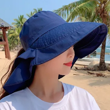 חדש נשים של השמש בקיץ כובע עם מגן הצוואר ואת שמשיה חוצות אופניים לטיול הגדול שוליים של דייג הכובע