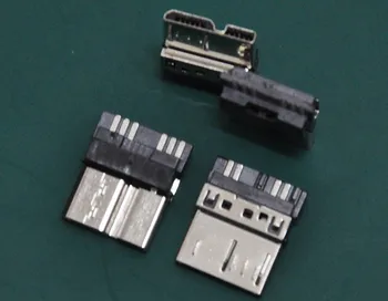 (100 יח ' /הרבה) 10pin מיקרו USB 3.0 מחברים תקע מתאים טלפון, מובייל כוח, MP4, Tablet