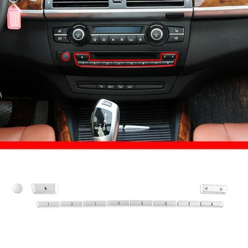 For2010-2013 ב. מ. וו X5 סגסוגת מהר דיגיטלית כפתור מדבקות רכב הפנים אביזרים