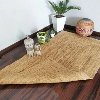יוטה שטיחים טבעיים בעבודת יד הרצים כפרי נראה השטיח בסלון ארוגים ביד שטיחים עבור הסלון האמבטיה שטיח להגדיר