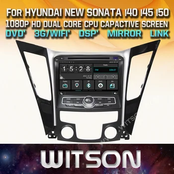 המכונית WITSON DVD GPS עבור יונדאי סונטה החדשה/i40/i45/i50 טכנולוגיה חדשה+Capctive מסך+1080P+DSP+WiFi+3G+DVR+מחיר טוב