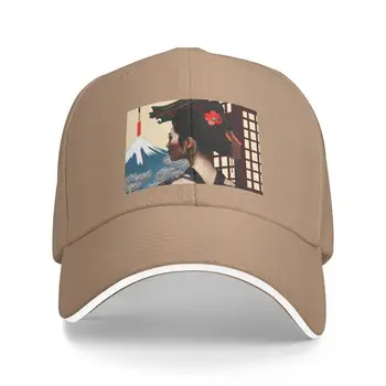 כובע בייסבול עבור גברים, נשים, כלי להקה יפנית ב CHUREITO פגודה המשקיף על הר פוג ' י Sunhat כובע החוף הבן הכובע