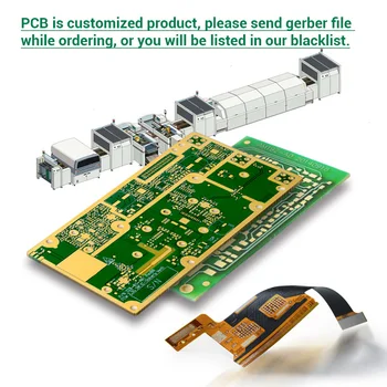 PCBWay דו צדדית PCB טיפוס לוח pcb דיגום לוח מעגל מודפס לוח סבירים PCB יצרן לשלם link1