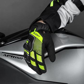 מכירות חמות לנשימה רעיוני אופנוע רכיבה מלא כפפות אצבע מסך מגע רכיבה על אופניים כפפות מוטוקרוס Gants Moto