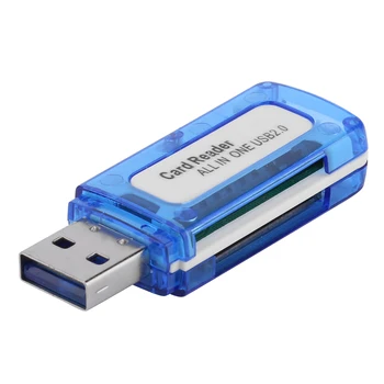 4 ב 1 קורא כרטיסי זיכרון USB 2.0 כל אחד Cardreader עבור מיקרו SD TF M2
