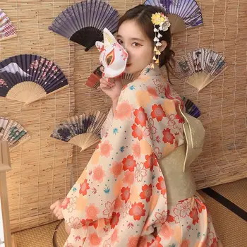 קימונו לנשים שמלת צילום בגדי נשים מסורת יאקאטה הקימונו האישה היפנית סגנון הבגדים צילום השמלה רחצה