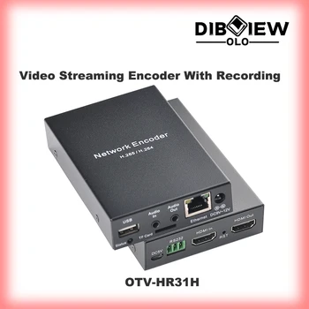 OTV-HR31H וידיאו H264 H265 HEVC HD HDMI הקלטה הזרמת מקודד רשת IP עם כרטיס TF עבור Facebook Youtube