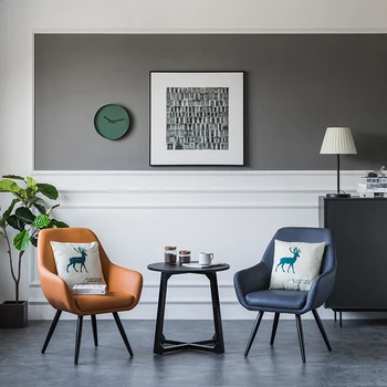 כס סלון כסאות להירגע יהירות פאר מודרני עיצוב הכיסא מינימליסטי עור Cadeiras דה Escritorio פטיו ריהוט