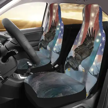 אמריקן עיט קירח המכונית כיסוי מושב מותאם אישית הדפסה אוניברסלי מול מגן אביזרים כרית להגדיר