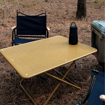 קמפינג תחת כיפת השמיים, שולחן פיקוד שולחן אולטרה-לייט שולחן מתקפל סגסוגת אלומיניום קל משקל מתקפל שולחן שולחנות בחוץ