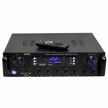 AC220V / DC12V AV-628 600W 2.1 ערוץ Bluetooth הביתה דיגיטלי KTV קריוקי בסדר שמע לרכב מגבר עם שליטה מרחוק רדיו FM