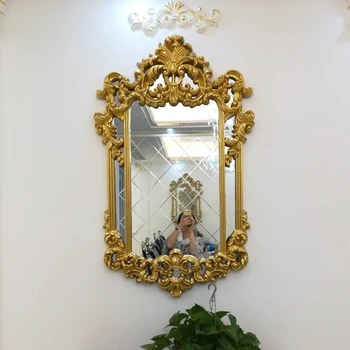 מתקדם השינה מראה עתיקה מודרנית בציר יצירתי המראה בחדר האמבטיה בנות חדר זהב Espejo Decorativo עיצוב הבית YYY40XP
