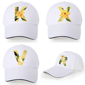 כותנה כובע בייסבול לבן פרוע היפ-הופ כובע אופנתי חובה לשיא פרחוני מודפס כובע אבא גברים חדשים מזדמנים קיץ חיצונית כובע השמש