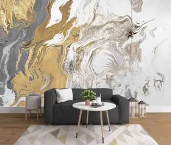 beibehang טפט מותאם אישית ציור קיר חדש, סינית מופשטת אור יוקרה רוח הזהב רדיד זהב נוף רקע קיר נייר