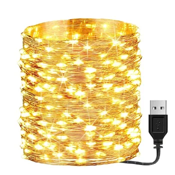 2m/3m/5m/10m סוללה/USB LED חג מולד פיות אורות מחרוזת השנה החדשה גרלנד וילון מנורת החג עיצוב הבית. חלון חדר השינה