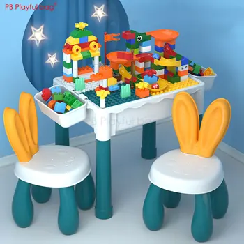 שובבה תיק בניין המשחק שולחן עבור ילדים מודיעין המוח learing השולחן בניין הרכבת צעצוע שולחן מתנות AB93