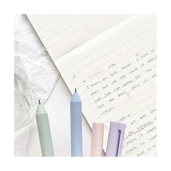 6 Pack בצבע ג 'ל עט פסטל, צבעי דיו יבש מהירה עט דיו בסדר טיפ 0.5 מ