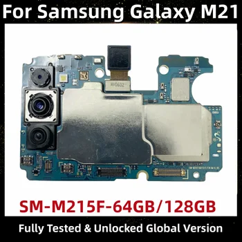 לוח אם עבור Samsung Galaxy M21, מקורי עיקריים מעגלים מודפסים, האיחוד האירופי גרסה Mainboard, 64GB, SM-M215F