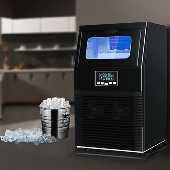 מסחרי חנות תה חלב מכונת קרח 40KG מסעדה קובייה גדולה קיבולת ייצור גבוהה 220V/110V