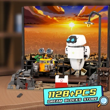 דיסני חדש וול-E MOC לבנים בובות קלאסי הסרט אבני הבניין וול E רובוט מודל צעצועי פעולה איור למבוגרים בנים מתנות לילדים