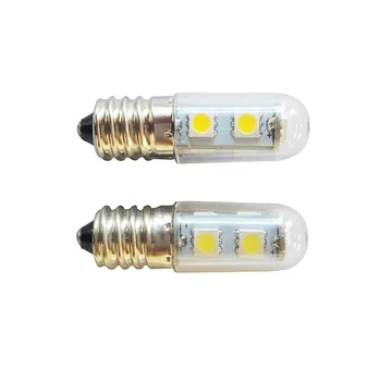 2PCS/lot מיני נורת LED 7LEDs 5050SMD 220V E14 קר/לבן חם מקרר הנורה IP55 מיני LED מנורת נורת מקורה לילה אור