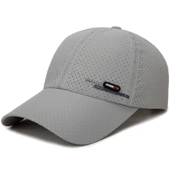 כובע בייסבול יוניסקס הקיץ מוצק רשת דק נייד יבש מהירה לנשימה שמש כובע גולף, טניס, ריצה לקמפינג טיולים Snapback