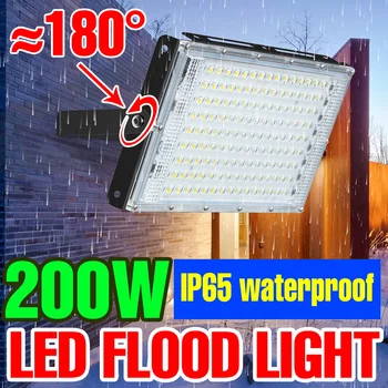 200W תאורת זרקורים LED חיצוני רפלקטור LED מנורת הרחוב החיצוני תאורה IP65 עמיד למים LED גן אורות הקיר