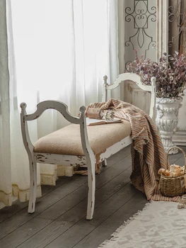 האמריקאי רטרו שזלונג אירוח אצל משפחה חדר המגורים סגנון תעשייתי כורסה מרפסת במצוקה היופי המיטה בחדר השינה מיטה לסיים את הדיסק.