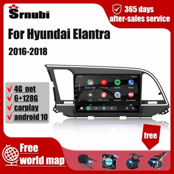 עבור יונדאי Elantra 6 2016-2018 אנדרואיד 2Din רדיו במכונית מולטימדיה נגן וידאו ניווט 4G Carplay אודיו רמקולים אביזרים