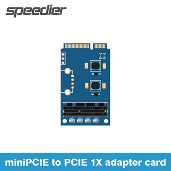 Mini PCIe כדי PCIe 1x מתאם הרחבת כרטיס mPCIe כדי PCI Express x1 מכונת PCIe X1 חריץ ממשק מתעורר הבקרה על שולחן העבודה