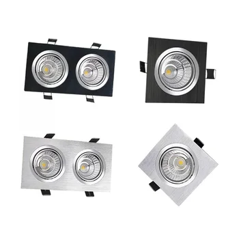 מוטבע LED ניתן לעמעום Downlight9W/12W/15W/18W/24W/30W Epistar צ ' יפ קוב זרקורים ac90-260vfor הביתה תאורה עיצוב פנים