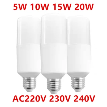 10PCS/הרבה LED מנורת E27 230V AC 220V אור הנורה זרקור מנורת שולחן 5W 10W 15W 20W נברשת תאורה Lampada הסלון בבית