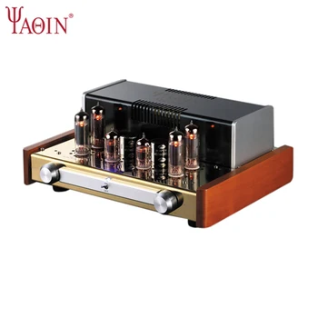 YAQIN MC-84L שלפוחית השתן מכונת EL84 צינור ואקום למגבר 12W*2 חום HiFi אודיו באיכות גבוהה מגבר כוח הביתה