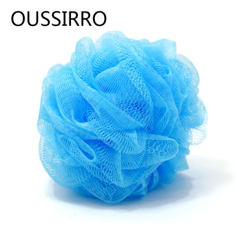 OUSSIRRO 1Pcs רך אמבטיה הכדור PE מגניב הכדור מגבת Scrubber הגוף ניקוי רשת פרח מקלחת ספוג שטיפת אביזרי אמבטיה