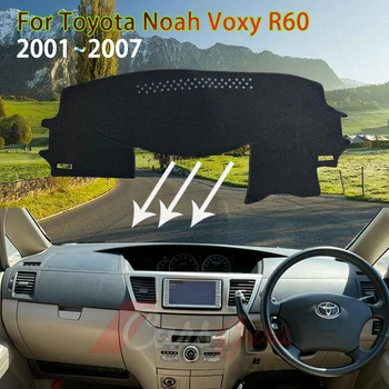 עבור טויוטה נח Voxy R60 2001~2007 2005 אוטומטית, לוח מחוונים לכסות שמשיה אנטי להחליק שטיח שטיח משטח כרית הפנים המכונית אביזרים